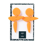 Lua orange drop earrings