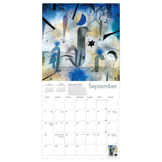 Paul Klee 2026 wall calendar