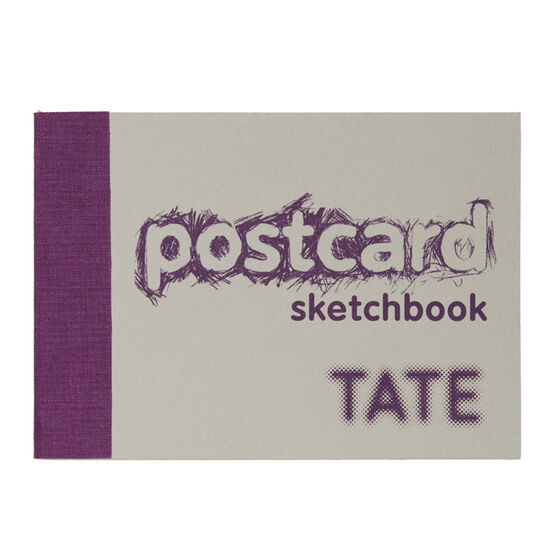 A6 postcard sketchbook purple