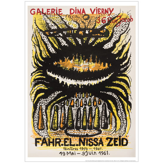 Fahr El Nissa Zeid 1961 (exhibition poster)