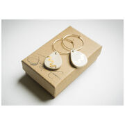 Teardrop hoop earrings