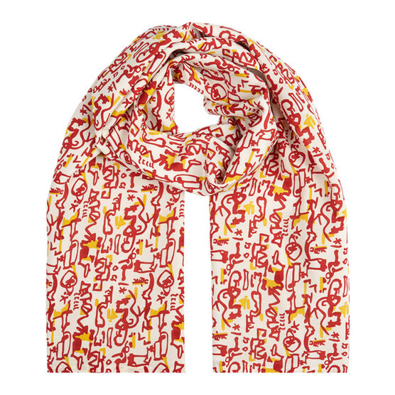 Patrick Heron Aztec silk scarf