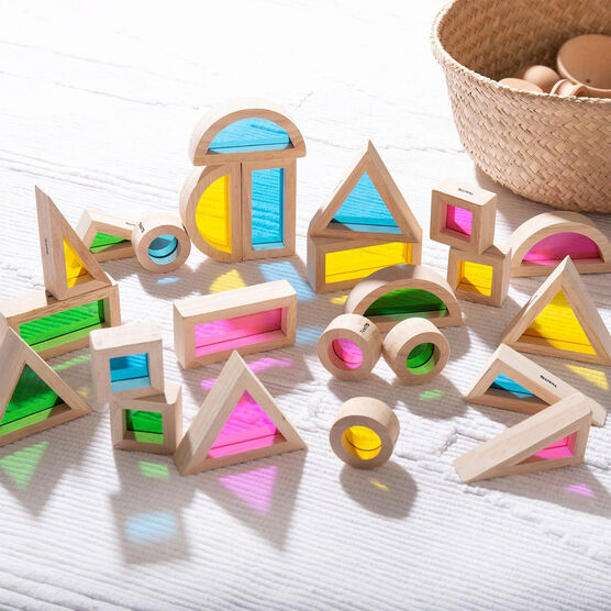 Wooden Rainbow Blocks