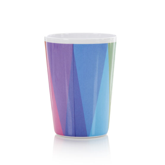 Colour wheel plastic cup