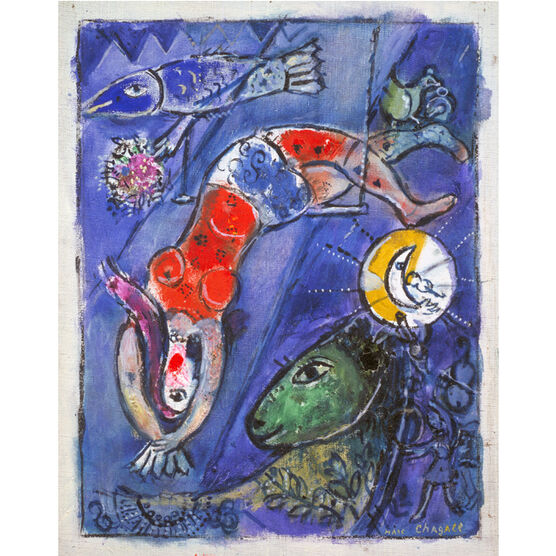 Chagall The Blue Circus (unframed print)