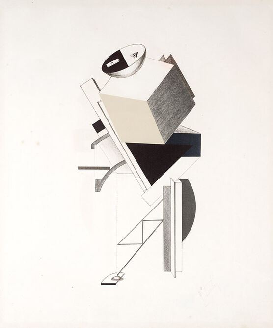 Lissitzky: 3. Sentry, from Figurines