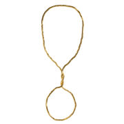 Bendable gold snake necklace