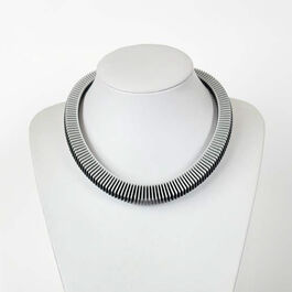 Grey and black 3D printed necklace