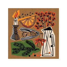 Niki Usagi Czibor: The Five Senses of Christmas Christmas cards (pack of 6)