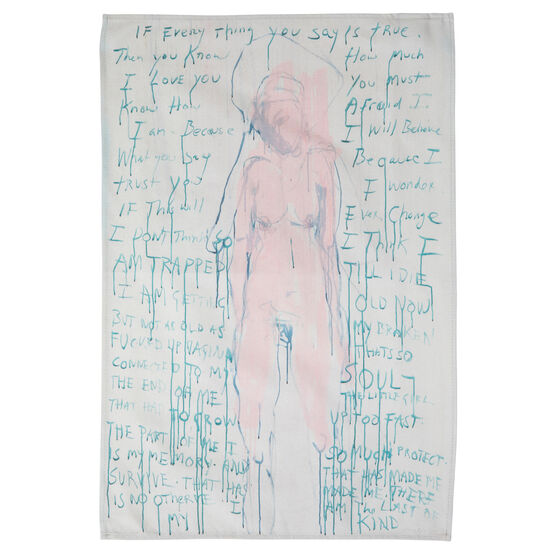 Tracey Emin I am the Last of my kind tea towel