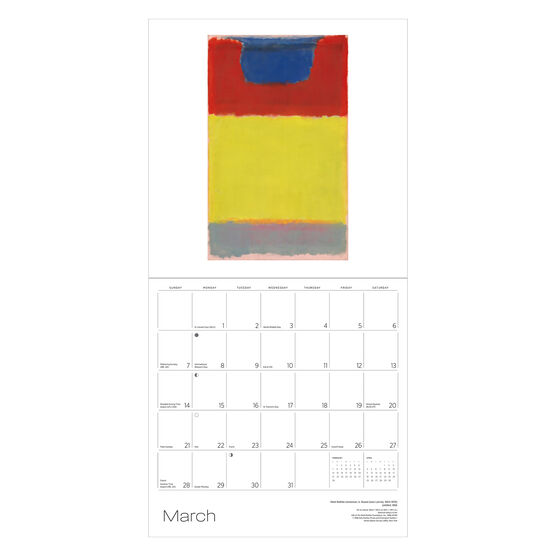Mark Rothko Calendar 2027