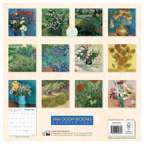 Van Gogh Blooms Calendar 2027