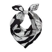 Laura Slater monochrome silk scarf