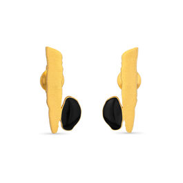 Joan Miró Gold and Black stud earrings