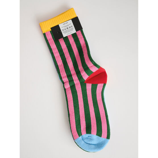 Lazy Oaf mismatched checks and stripes socks