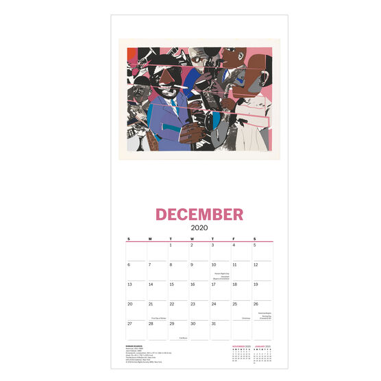 Modern art 2020 calendar