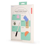 Magnetic weekly memo board