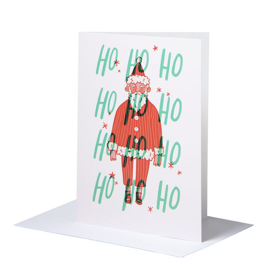 Tenley Tomlinson: Ho ho ho! (tired Santa) Christmas cards (pack of 6)