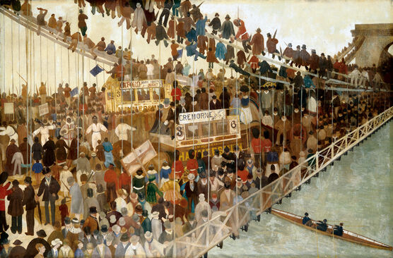 Walter Greaves: Hammersmith Bridge on Boat-race Day