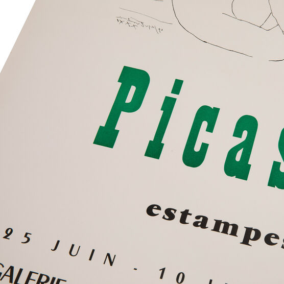 Picasso Estampes Galerie de la Colombe 1959 rare vintage poster