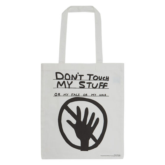 David Shrigley Don't Touch My Stuff tote bag