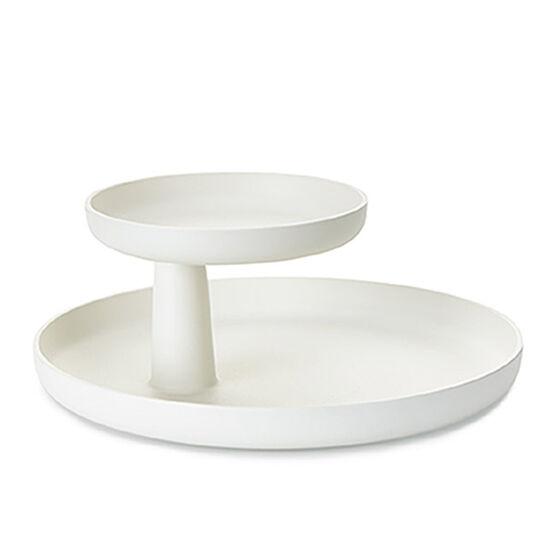 Rotary tray - white