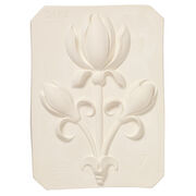 Decorative tulip plaster cast plaque
