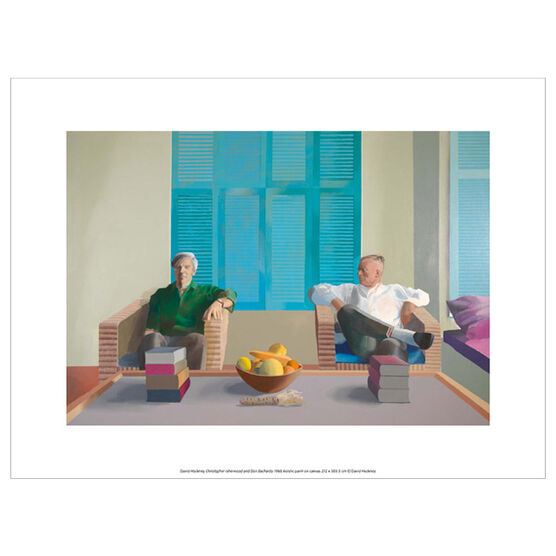 David Hockney Christopher Isherwood and Don Bachardy (exhibition print)