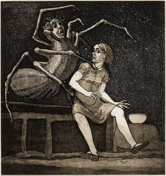 Paula Rego: Little Miss Muffet, from the series 'Nursery Rhymes'