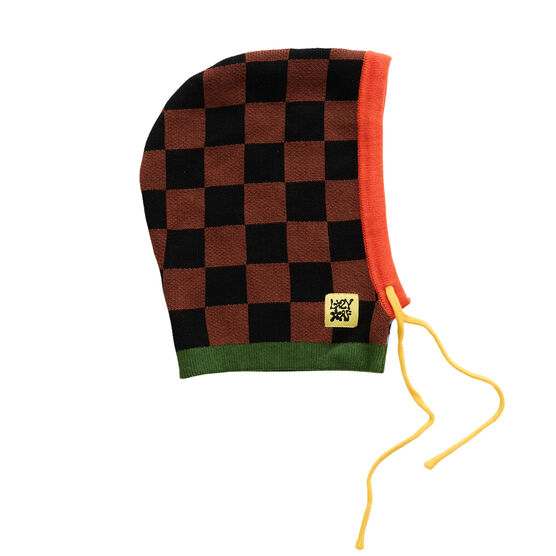 Lazy Oaf Check and Stripe hood