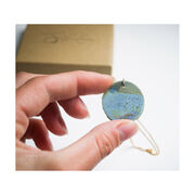 Seascape ceramic necklace