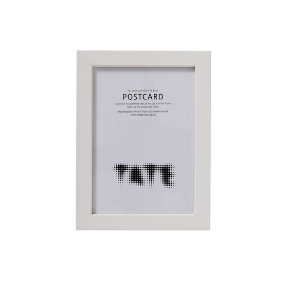 White postcard frame
