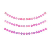 Iridescent paper garland