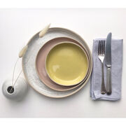 Dusty pink ceramic plate