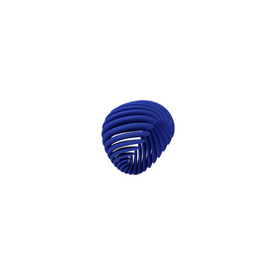 Blue  Helix 3D printed ring