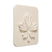 Decorative leaf plaster cast plaque