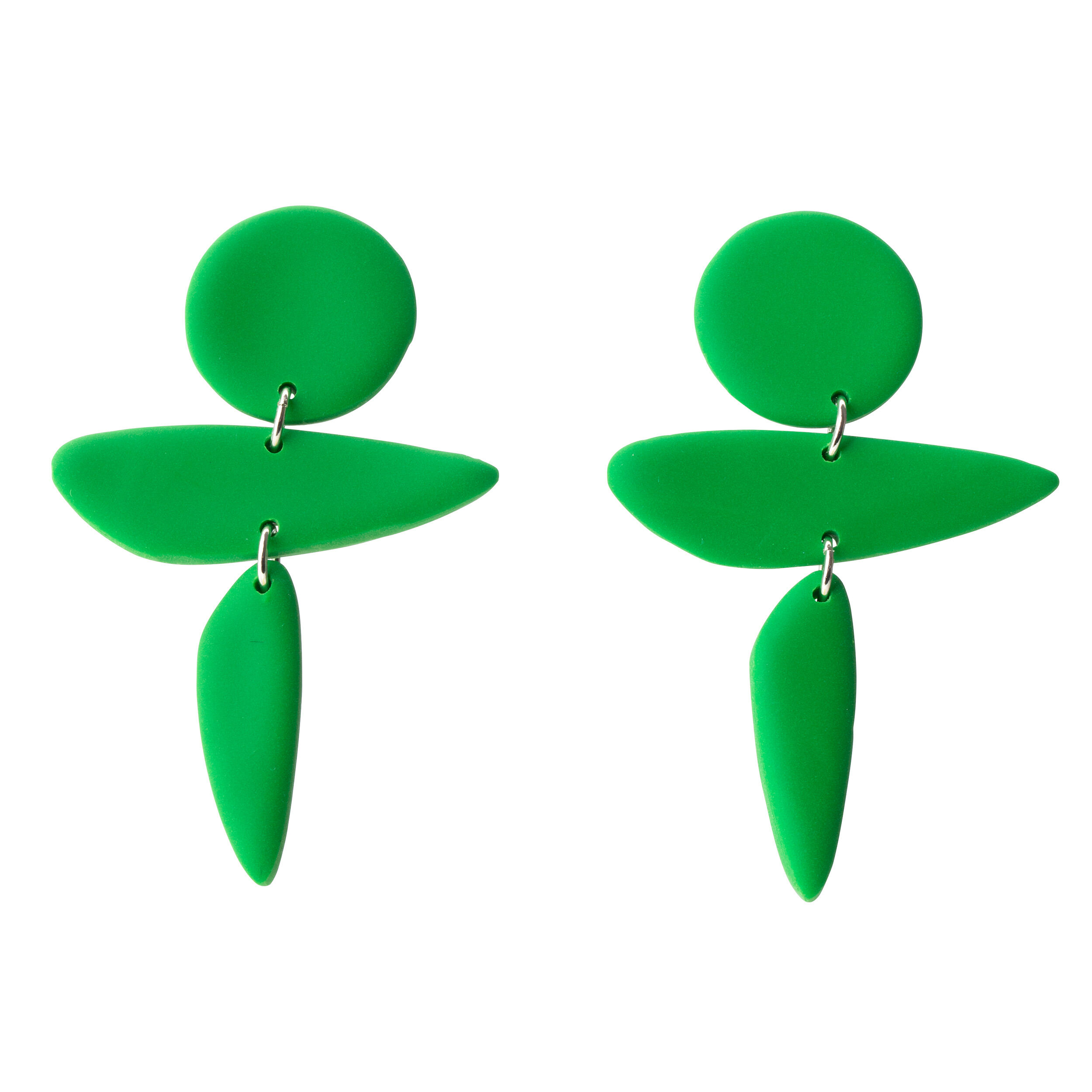 Emerald Green Rhinestone Earrings | GIGILAND UK | SilkFred US