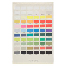 The Colours of London tea towel