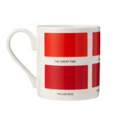 The Colours of London red mug back