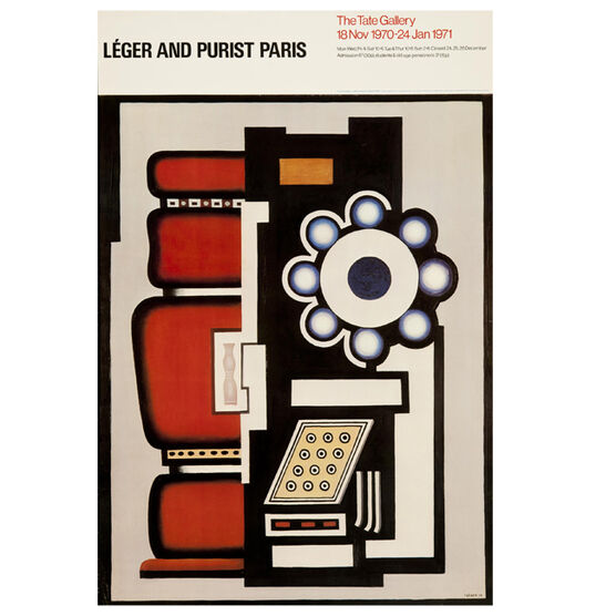 Fernand Léger: Léger and Purist Paris 1970 vintage poster