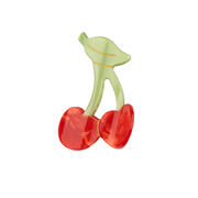 Cherry hair claw clip