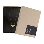Gold and concrete pendant necklace