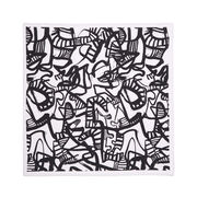 Patrick Heron Monochrome cotton handkerchief