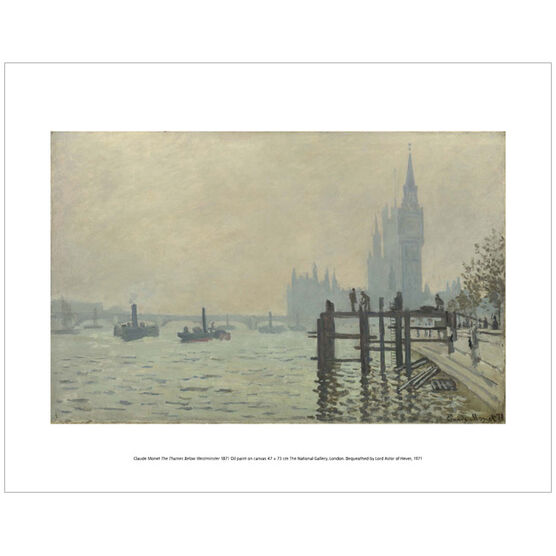 Monet: The Thames Below Westminster (mini print)