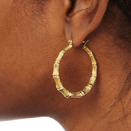 Solange gold hoop earrings