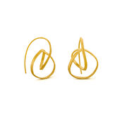 Medium sculptural embolic earrings