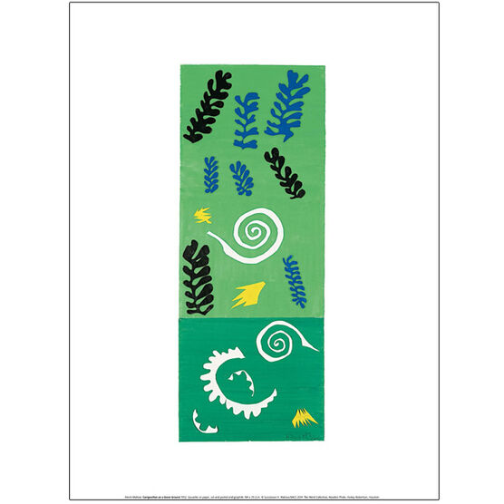 Henri Matisse Composition on a Green Ground (exhibition print)