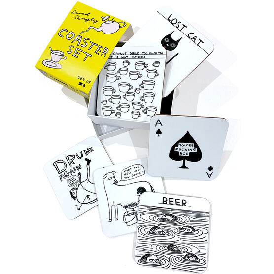 David Shrigley coaster set