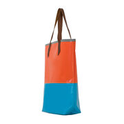 Recycled large tote bag side view