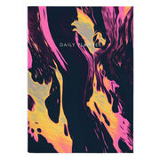 Pink marble day planner notebook